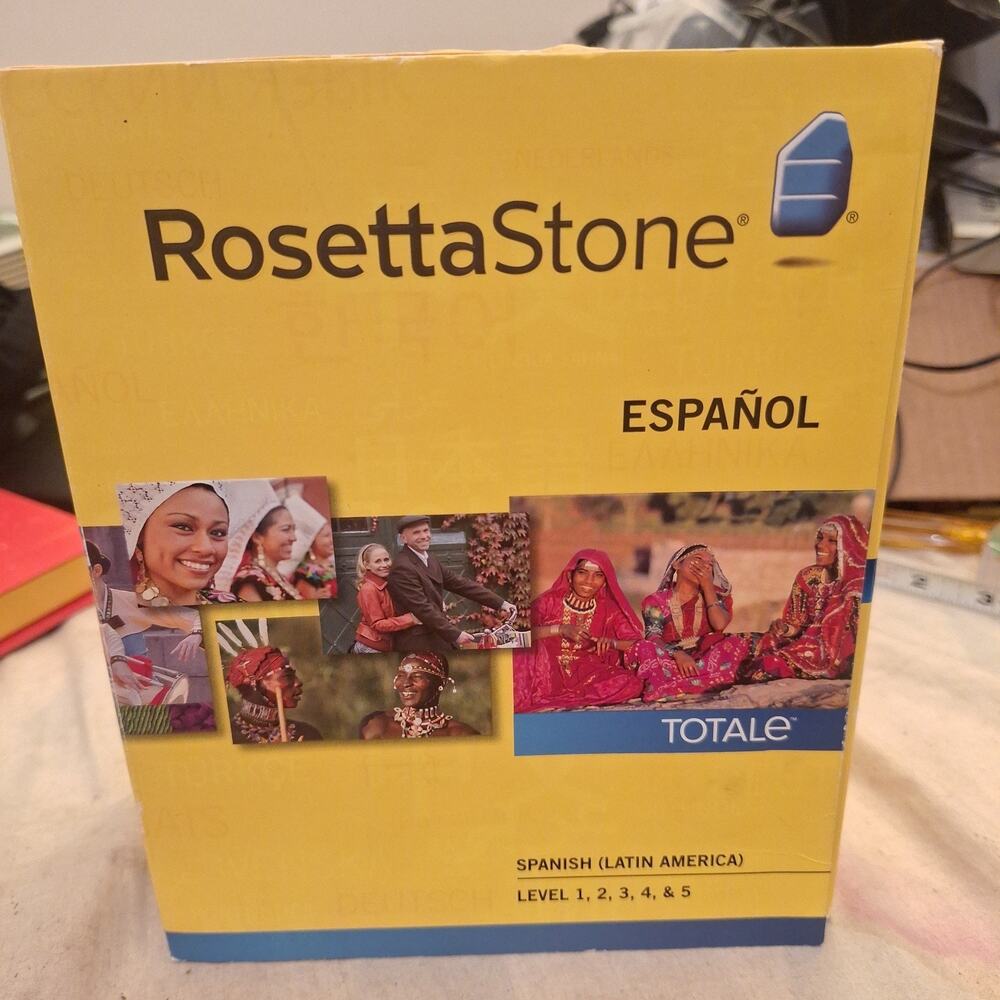 Rosetta Stone Spanish Latin America Levels 1-5 Box Set Complete Course CD